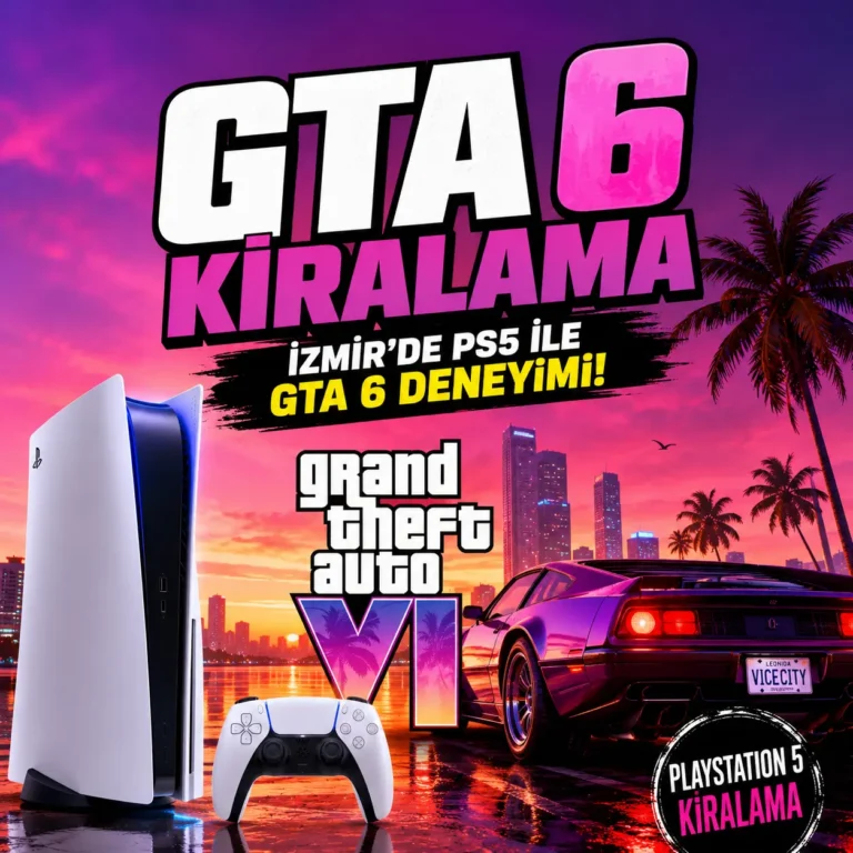 GTA 6 kiralama için PS5 ve GTA 6 temalı tanıtım görseli