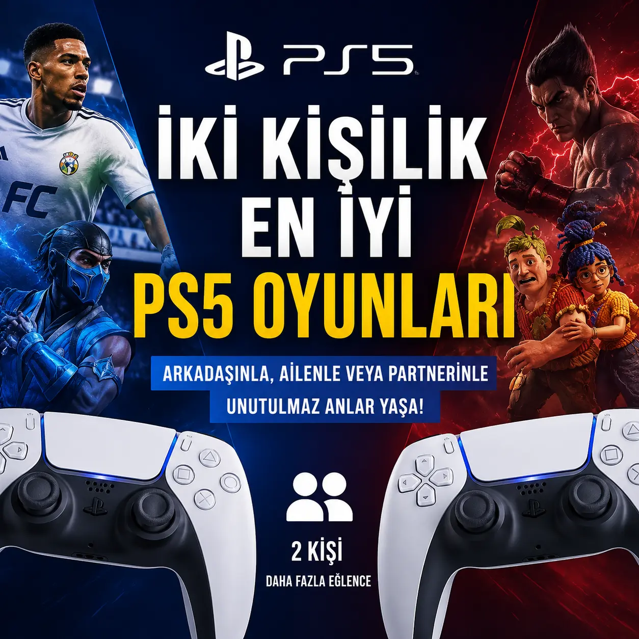 İki kişilik PlayStation 5 oyunları