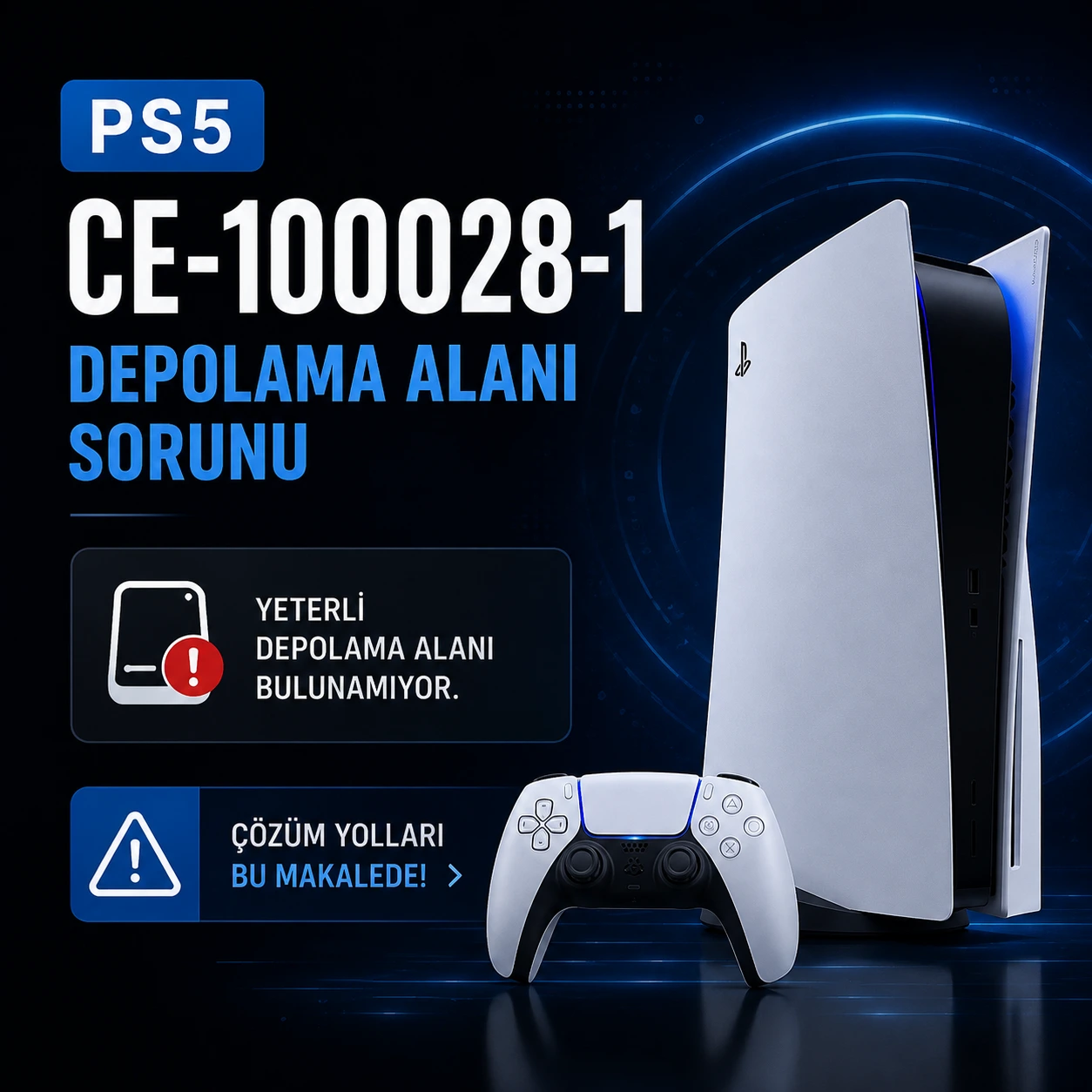 PS5 CE-100028-1 depolama alanı hatası