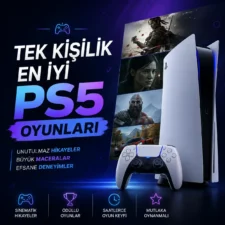 Tek kişilik en iyi PS5 oyunlarını gösteren 2026 rehber kapak görseli