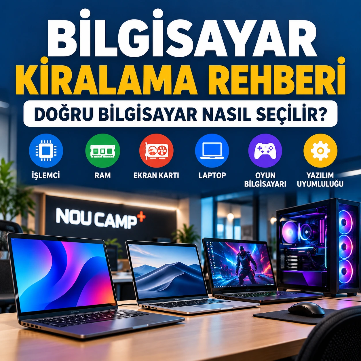 Bilgisayar kiralama rehberi, laptop ve oyun bilgisayarı seçimi